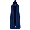 snowshine Men's Gothic Hooded Cloak Renaissance Medieval Halloween Costume Retro Cardigan Cape Cosplay Party Blue X-Large view 2