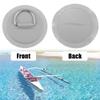 X AUTOHAUX 6pcs 8cm Gray D Ring Patch PVC Stainless Steel Round Shape D Ring Pad Set for Inflatable Boat Kayak Canoe Deck with Hooks Handle view 4
