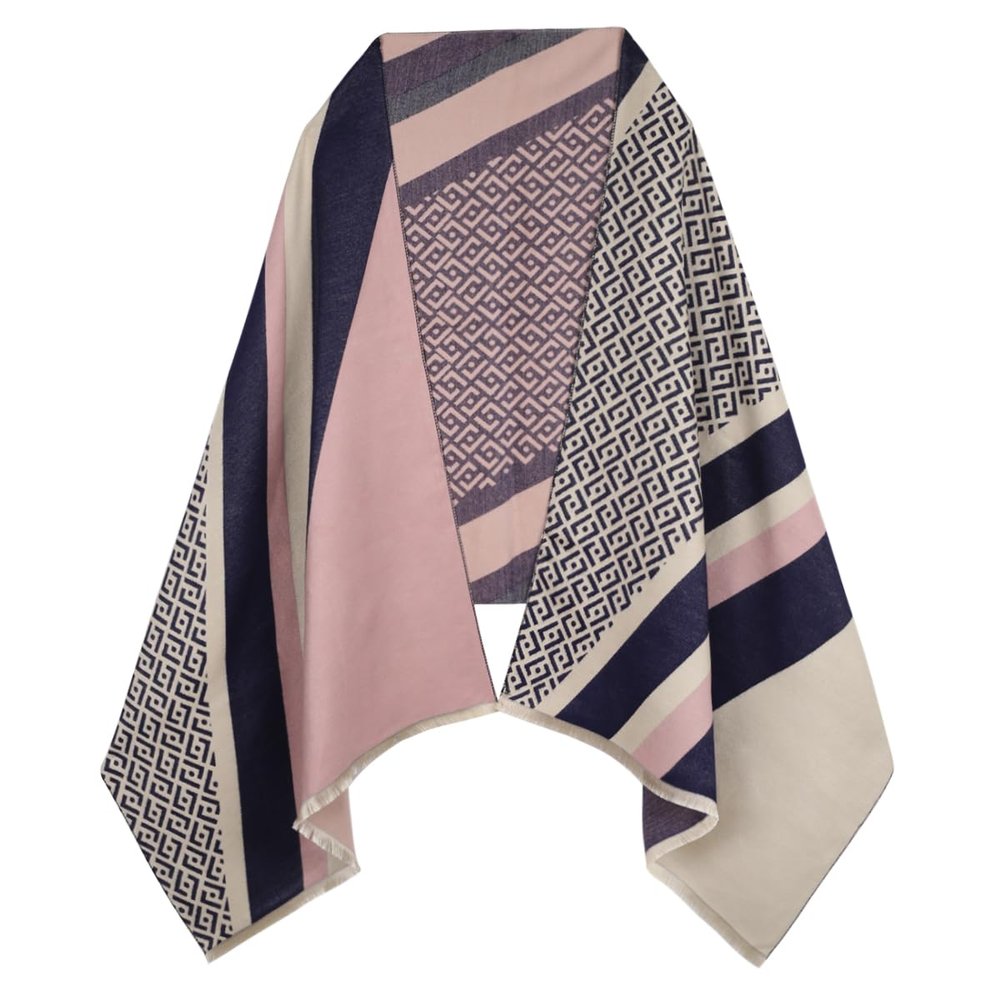 EXTREE Scarfs for Women Pashmina Silky Shawl Wrap for Evening Dressing Blanket Open Front Poncho Cape