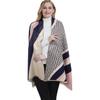 EXTREE Scarfs for Women Pashmina Silky Shawl Wrap for Evening Dressing Blanket Open Front Poncho Cape view 3