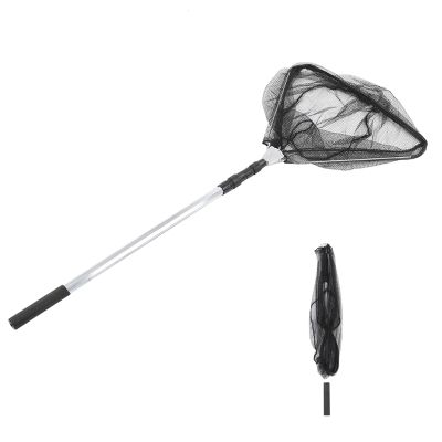 2.1M Durable Fishing net with Telescoping Pole Handle for Freshwater or Saltwater,Folding Fishing Landing Net, Floating Fishing Net for Fish Catching, Folding Fishing Landing Net, 2.1M Durable F
