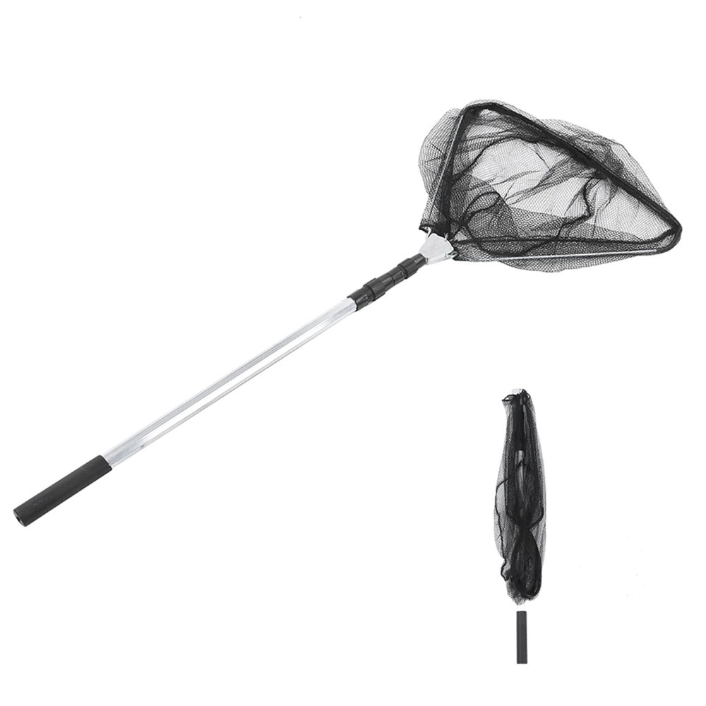 2.1M Durable Fishing net with Telescoping Pole Handle for Freshwater or Saltwater,Folding Fishing Landing Net, Floating Fishing Net for Fish Catching, Folding Fishing Landing Net, 2.1M Durable F