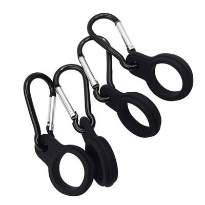 4pcs Bottle Holder Belt Clip Bottle Buckle Water Bottle Ring Carrier Silicone Water Bottle Carrier Water Bottle Hook Clip Keychain Clip Belt Accessories Portable Bottle Kettle