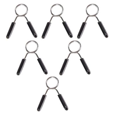 BESPORTBLE 6pcs Dumbbell Spring Clip Collars Locking Clips for Secure Weightlifting Compact Design for Barbell and Dumbbell Use