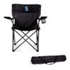 PICNIC TIME NHL Seattle Kraken PTZ Camp Chair, Picnic Chair, Beach Chair with Carrying Bag, (Black) view 1
