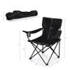 PICNIC TIME NHL Seattle Kraken PTZ Camp Chair, Picnic Chair, Beach Chair with Carrying Bag, (Black) view 3