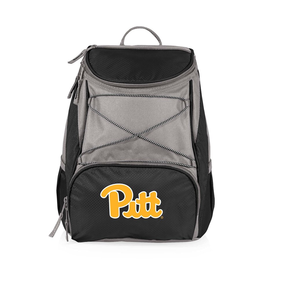 Picnic TIME NCAA Pittsburgh Panthers PTX Backpack Cooler, Soft Cooler Backpack, Insulated Lunch Bag, (Black with Gray Accents)