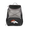 Picnic TIME NFL Denver Broncos PTX Backpack Cooler, Soft Cooler Backpack, Insulated Lunch Bag, (Black with Gray Accents) view 1
