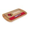 PICNIC TIME NCAA Louisville Cardinals Billboard Glass Top Cheese Board, Serving Platter, Cheese Boards Charcuterie Boards, (Parawood) view 1