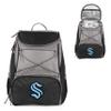 PICNIC TIME NHL Seattle Kraken PTX Backpack Cooler, Soft Cooler Backpack, Insulated Lunch Bag, (Black with Gray Accents) view 1