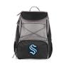 PICNIC TIME NHL Seattle Kraken PTX Backpack Cooler, Soft Cooler Backpack, Insulated Lunch Bag, (Black with Gray Accents) view 2