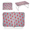 PICNIC TIME NHL Calgary Flames Concert Mini Portable Table, Small Folding Table, Mini Picnic Table, (Charcoal Wood Grain) view 3