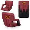 Picnic TIME NFL Washington Commanders Ventura Reclining Stadium Seat with Back Support, Bleacher Seat, Beach Floor Chair, (Burgundy) view 4