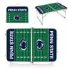 PICNIC TIME NCAA Penn State Nittany Lions Concert Mini Portable Table, Small Folding Table, Mini Picnic Table, (Charcoal Wood Grain) view 3