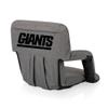 Picnic TIME NFL Chicago Bears Ventura Reclining Stadium Seat with Back Support, Bleacher Seat, Beach Floor Chair, (Heathered Gray) view 1