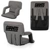 Picnic TIME NFL Buffalo Bills Ventura Reclining Stadium Seat with Back Support, Bleacher Seat, Beach Floor Chair, (Heathered Gray) view 4