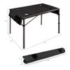 PICNIC TIME NCAA Kansas Jayhawks Travel Table Portable Folding Table, Camping Table, Outdoor Table with Carry Bag, (Black) view 3