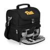 PICNIC TIME NCAA Pittsburgh Panthers Pranzo Lunch Bag, Insulated Lunch Box with Picnic Set, Lunch Cooler Bag, (Black) view 2