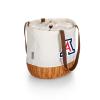 PICNIC TIME NCAA Arizona Wildcats Coronado Canvas and Willow Basket Tote, Picnic Tote Bag, Beach Tote, (Beige Canvas) view 3