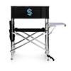 PICNIC TIME NHL Seattle Kraken Sports Chair with Side Table, Beach Chair, Camp Chair for Adults, (Black) view 4