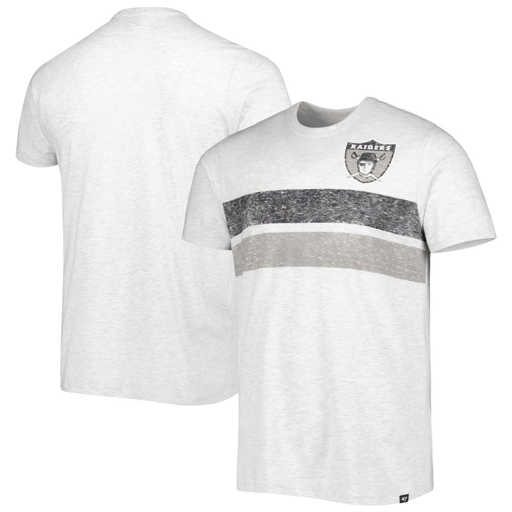 47 Men's Heathered Gray Las Vegas Raiders Franklin Bars Bond T-Shirt