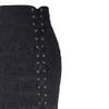 Fishtail Ruffle Skirt Mermaid Style Skirt Retro Women Vintage Long Punk Bodycon Skirt Denim Overall Skirt (Black, XXL) view 4