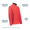 Augusta Sportswear Youth Chill Fleece 2.0 1/2 Zip Pullover Scarlet S view 3