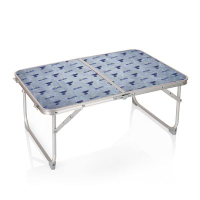 PICNIC TIME NHL St Louis Blues Concert Mini Portable Table, Small Folding Table, Mini Picnic Table, (Charcoal Wood Grain)