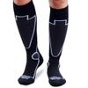 Pure Athlete Merino Wool Midweight Ski Socks - Warmest Winter Thermal Sock for Men Women Skiing Snowboarding Hiking Hunting (M, Black/Grey) view 2