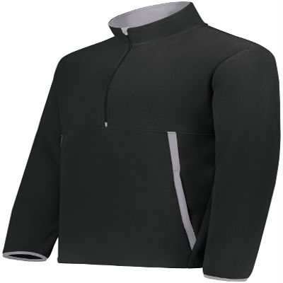 Augusta Sportswear Unisex Youth Chill Fleece 2.0 1/2 Zip Pullover Jacket, Black, X-Small US