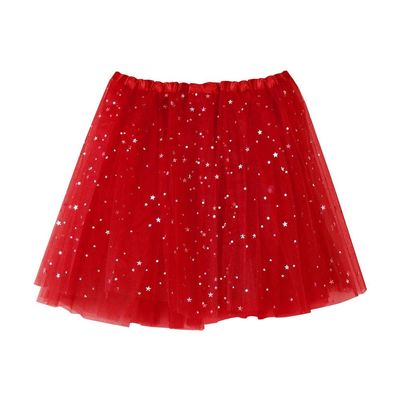 Skirt Womens Short Pleated Skirt Dancing Tutu Adult Skirt Mobile Home Skirting Vents Exterior (Red, One Size)