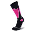 Pure Athlete Merino Wool Midweight Ski Socks - Warmest Winter Thermal Sock for Men Women Skiing Snowboarding Hiking Hunting (M, Black/Neon Pink) view 3