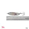 Qty 4 Fish WOW! 3oz Fishing Kast Spoon with a Treble Hook Fish Chrome Jig Bait Lures Holographic Laser Silver Tape Kast Master Style Champ Spoons view 2