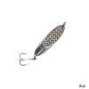 Qty 4 Fish WOW! 3oz Fishing Kast Spoon with a Treble Hook Fish Chrome Jig Bait Lures Holographic Laser Silver Tape Kast Master Style Champ Spoons view 4
