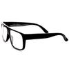 zeroUV - Classic Old School Eazy E Square Flat Top OG Loc Sunglasses (Shiny Black/Clear) view 3