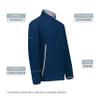 Augusta Sportswear Youth Chill Fleece 2.0 1/2 Zip Pullover Navy M view 3