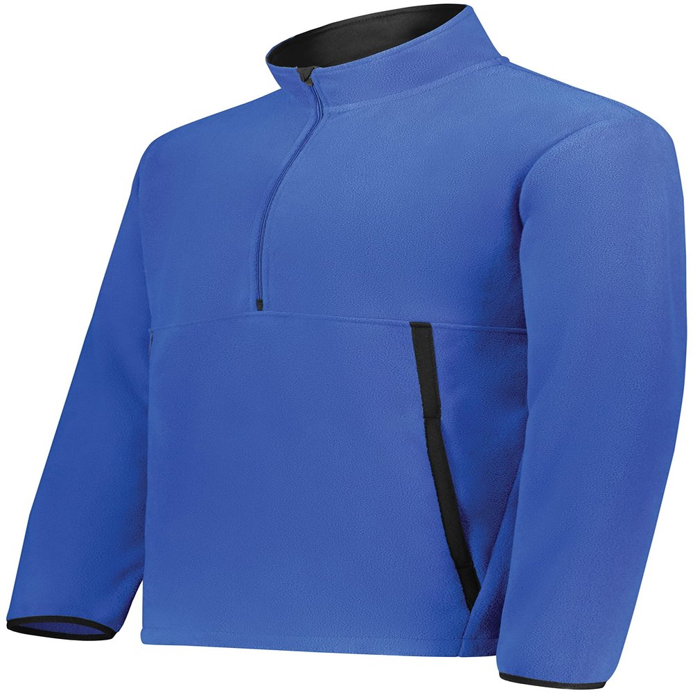 Augusta Sportswear Unisex Youth Chill Fleece 2.0 1/2 Zip Pullover Jacket, Royal, X-Small US
