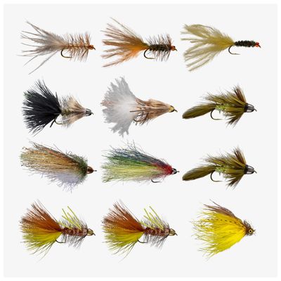 RIO PRODUCTS Streamer Fly Assortment, Freshwater Fly Fishing Flies for Trout, Multiple Sizes and Colors, 12 Piece Kit
