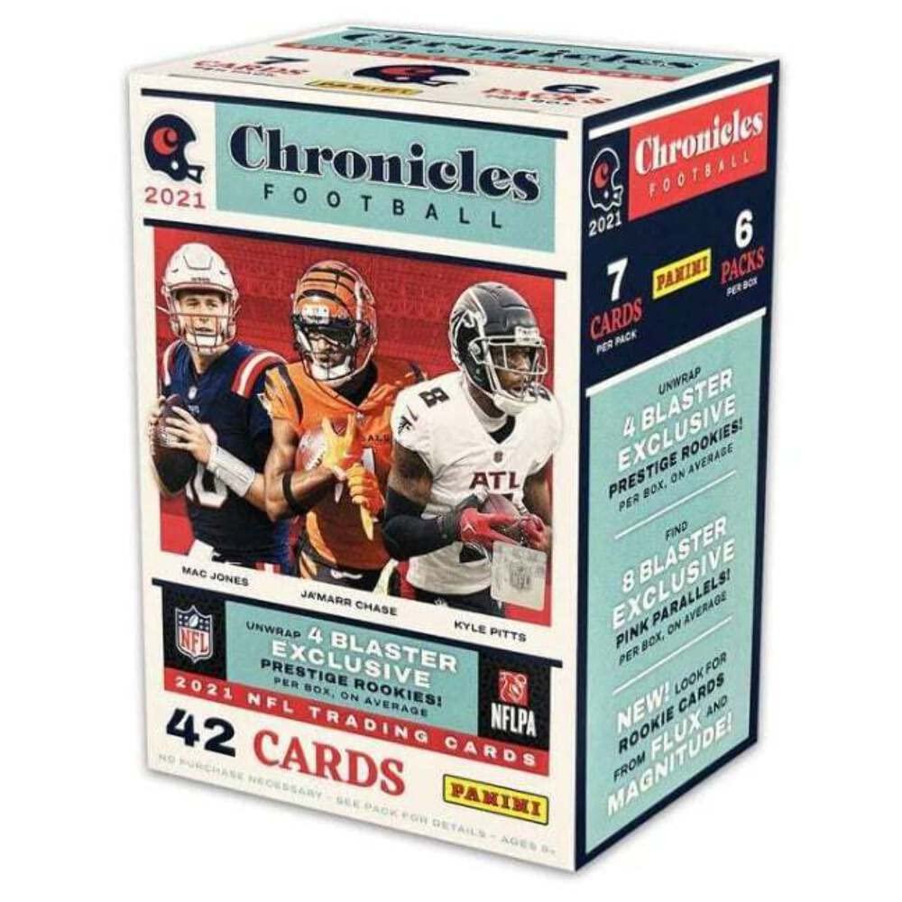 NFL 2022 Chronicles Draft Picks Football Trading Card BLASTER Box [6 Packs, Pink Parallels!]