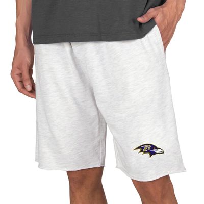 Concepts Sport Men's Oatmeal Baltimore Ravens Mainstream Terry Shorts
