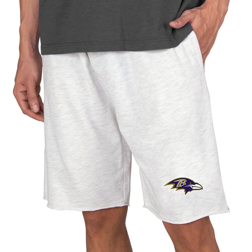 Concepts Sport Men's Oatmeal Baltimore Ravens Mainstream Terry Shorts