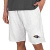 Concepts Sport Men's Oatmeal Baltimore Ravens Mainstream Terry Shorts view 1