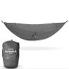 KAMMOK: Roo Double XL Hammock | Made from Strong & 100% Recycled Water Resistant Ripstop Fabric | Comfortable, Packable, Lightweight (Lifetime Adventure Grade Warranty), Granite Gray view 2