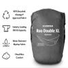 KAMMOK: Roo Double XL Hammock | Made from Strong & 100% Recycled Water Resistant Ripstop Fabric | Comfortable, Packable, Lightweight (Lifetime Adventure Grade Warranty), Granite Gray view 3