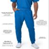 Landau Proflex Tailored Fit Stretch 7-Pkt Jogger Scrub Pants for Men 2100PRV Royal view 3