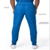 Landau Proflex Tailored Fit Stretch 7-Pkt Jogger Scrub Pants for Men 2100PRV Royal view 4