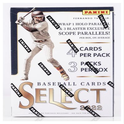2022 Panini Select MLB Baseball - 4 Packs, 12 Cards Per Box