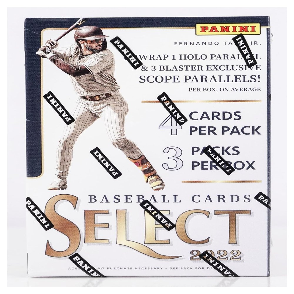 2022 Panini Select MLB Baseball - 4 Packs, 12 Cards Per Box