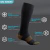 Medical Compression Socks for Women and Men 3 Pairs 20-30 mmHg Knee High Christmas Compression Stockings Circulation Best for Running Athletic Nurses (06 White Copper 3 Pack, Large-X-Large) view 2