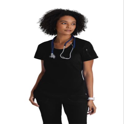 BARCO One BOT142 Women's Uplift Scrub Top Black XL